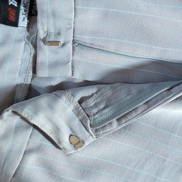 Tracy Evans Sz 18 Designer 2 piece Gray pinstripe Suit - Picture 12 of 13